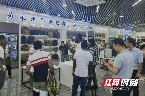 B体育：永州陆港跨境电商中心正式运营迎来首批非洲客人(图4)