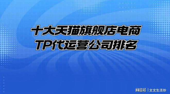 十大天猫旗舰店电商TP代运营公司(图1)
