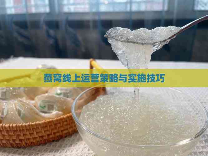 燕窝线上运营策略与实施技巧(图2)